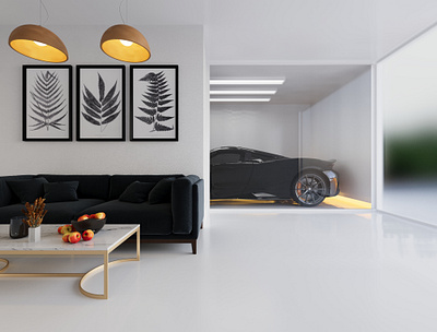 Simple and modern interior. 3d 3d modeling architecture furniture graphic design interior interior design modern photoshop