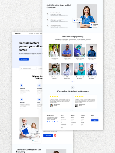 Doctor Consult Website design figma prototyping ui uiux userinterface wireframing