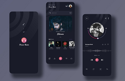 Music App design graphic design music music app ui