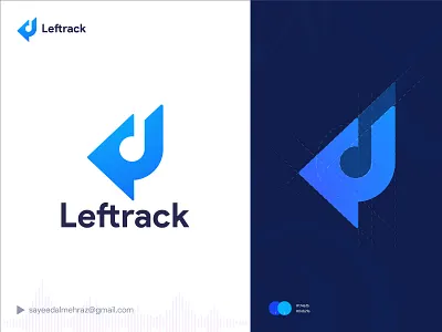 Leftrack (Left Track) brand icon branding brandmark design gradiant graphic design identity left logo leftrack lefttrack logo logo logo color logo designer logo mark logodesign logos music icon music logo ui