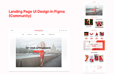 Website design for a shoe brand. branding colours creative design design figma red shoe ui ux webdesign website