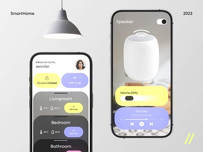 Smart Home App (iOS, Android) android animation graphic design ios manage mobile motion graphics smart home ui