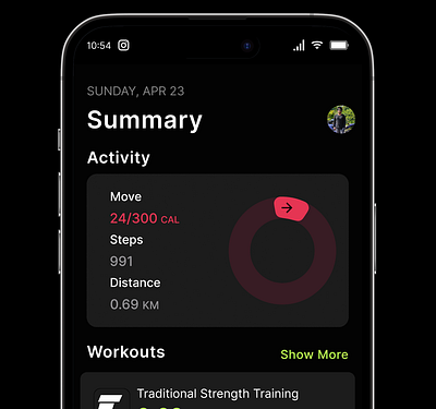 Apple Fitness App by Karri Naveen Kumar on Dribbble