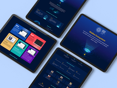 Wallex Expo Landing page branding graphic design ui