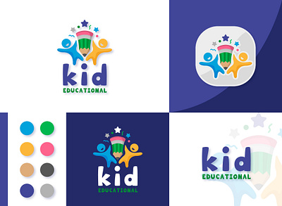 Educational Logo Design branding creative design education logo graphic design illustrator logo logo design vector