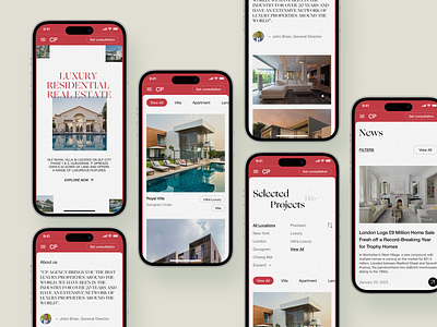 Real Estate Agency Website: mobile apartments design properties property real estate real estate agency real estate agency website real estate website realestate site web design website