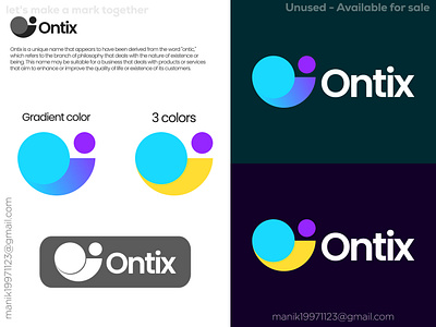 O & I letter logo design - unused (Ready for sale) brand design branding colorful creative logo ecommerce free gradient logo logo design logo designer logodesign logos modern logo non profit o i letter logo podcast simple top logos tradition visual web3 logo