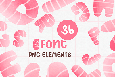 Font Watercolor Pink and Numbers 3d animation app branding design font graphic design illustration logo motion graphics ui ux vector watercolor