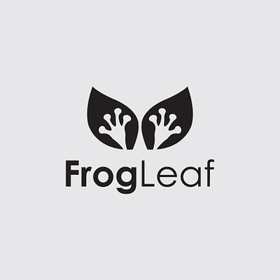Frog Leaf Logo animal branding design frog frog leaf logo graphic design icon leaf logo logo leaf logos logotype simple logo symbols templates vector