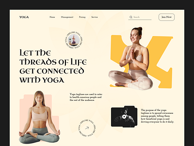 Yoga training colour graphic design subtract ui ux