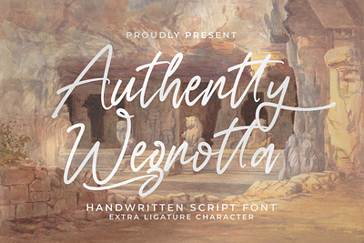 Authentty Wegnotta - Handwritten Script Font graphic