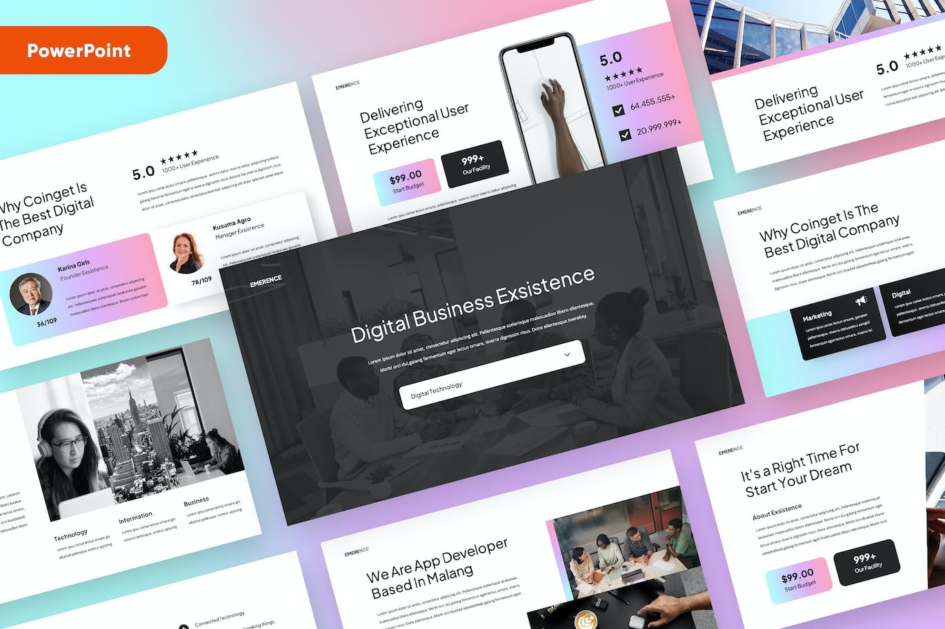 EMERENCE - Business Powerpoint abstract annual business clean corporate download google slides keynote pitch pitch deck powerpoint powerpoint template pptx presentation presentation template professional slides template ui web