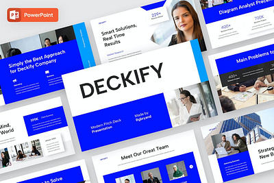 DECKIFY - Pitch Deck Powerpoint abstract annual business clean corporate download google slides keynote pitch pitch deck powerpoint powerpoint template pptx presentation presentation template professional slides template ui web