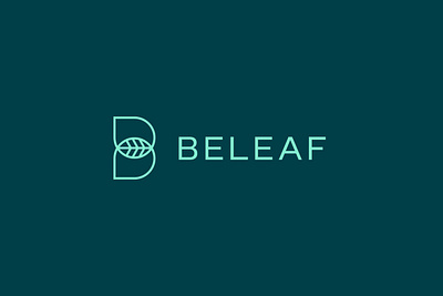 Beleaf - CBD Oil Logo #1 abstract brand identity cannabis cannabis logo cbd cbd logo hemp hemp logo leaf leaf logo leaves leaves logo letter letters logo logo design modern weed weed logo
