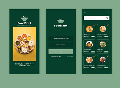 Restaurant app page ui design app food graphic design ui