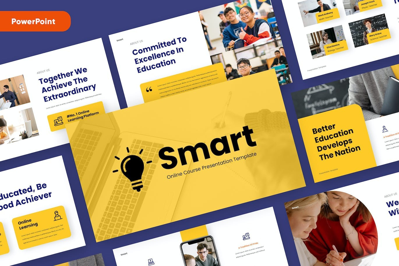 SMART - Education Powerpoint Template abstract annual business clean corporate download google slides keynote pitch pitch deck powerpoint powerpoint template pptx presentation presentation template professional slides template ui web