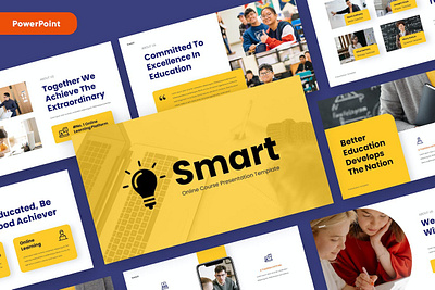 SMART - Education Powerpoint Template abstract annual business clean corporate download google slides keynote pitch pitch deck powerpoint powerpoint template pptx presentation presentation template professional slides template ui web