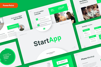 STARTAPP - Business Startup Powerpoint Template abstract annual business clean corporate download google slides keynote pitch pitch deck powerpoint powerpoint template pptx presentation presentation template professional slides template ui web