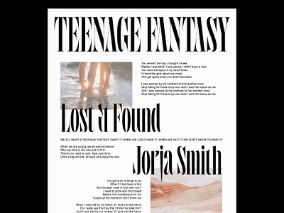 Teenage Fantasy Poster branding composition design diseño gráfico diseño visual editorial editorial design graphic design illustration magazine poster poster design typography visual design