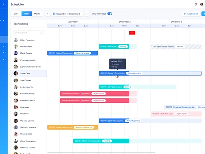 Cutting-Edge Web App For Field Service Management dhtmlx field service management front end development hire developers node nodejs outsourcing saas software development staff augmentation ui web development