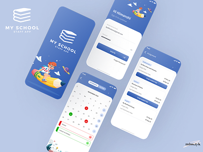 My School - Staff App app design logo ui ui design ux