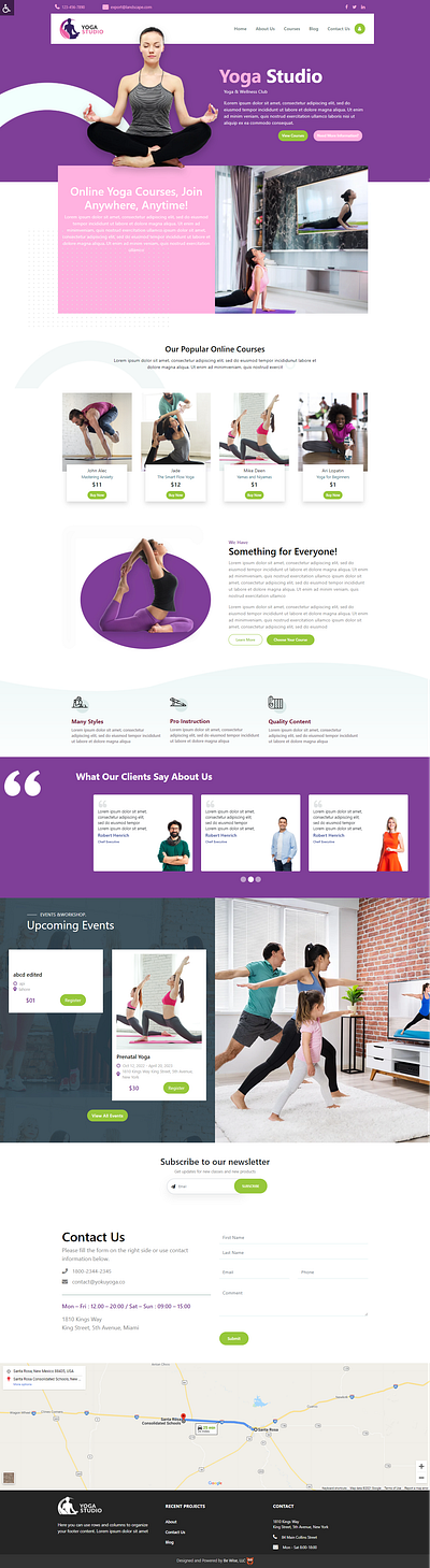 Yoga Studio branding design graphic design typography ui we website