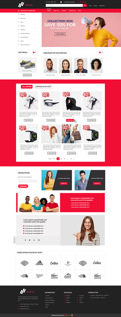 Discount website branding design graphic design typography website