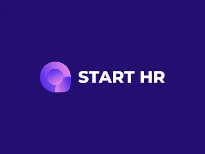 Start HR, Human Resources research logo design blue brand branding design gradient graphic design hr human resources icon logo logo design mark people user logo