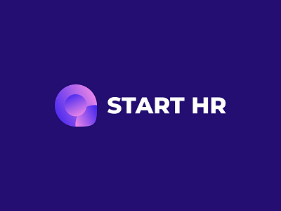 Start HR, Human Resources research logo design blue brand branding design gradient graphic design hr human resources icon logo logo design mark people user logo