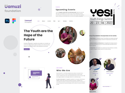 Uamuzi Foundation animation app branding design graphic design illustration illustrator logo minimal ui ux vector web website