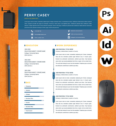 Data Scientist Cv Template resume clean