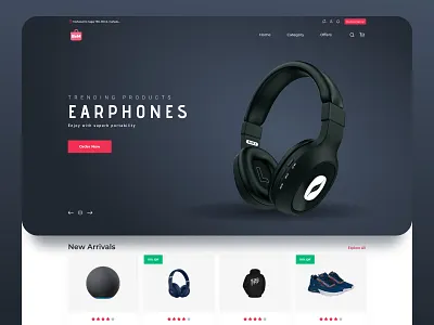 Ecommerce Website branding design graphic design typography ui ux