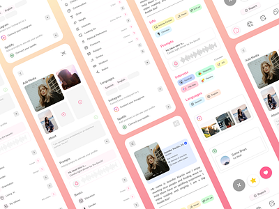 Dating App UI redesign app dailyui datingapp design design concept illustration practice ui
