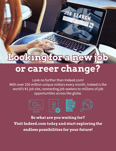 Flyer - Job Search Platform branding