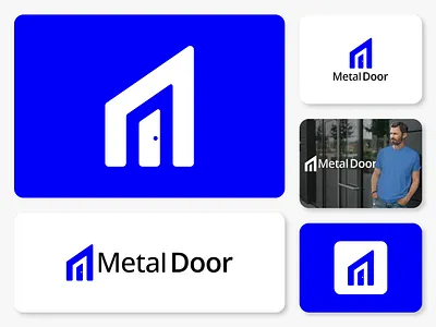 Metal Door , (Letter M+Door) – Modern Logo Design Concept branding creative logo design door m logo graphic design home logo illustration logo logo design logo make m door m door logo metal door logo minimal logo modern logo real state logo tech logo unique logo vector web logo
