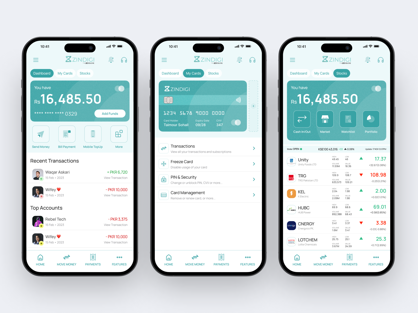 Fintech/Wallet Application by Taimour Sohail on Dribbble