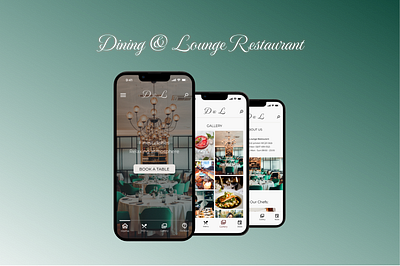 Dining & Lounge Restaurant App UX Design app appdesign branding design figma restaurantapp ui uiux userresearch ux uxdesign