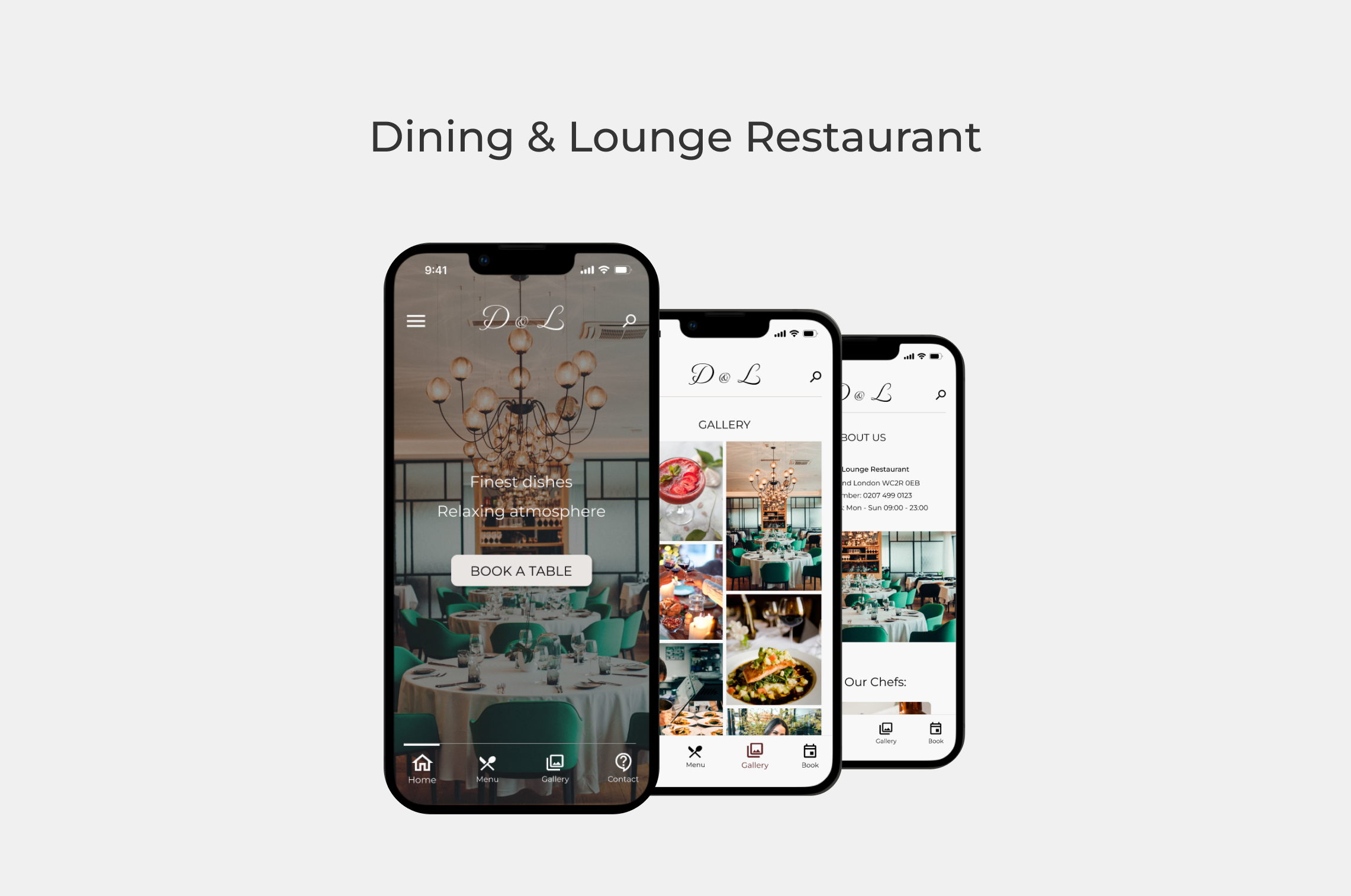 Dining & Lounge Restaurant App UX Design app appdesign branding design figma restaurantapp ui uiux userresearch ux uxdesign