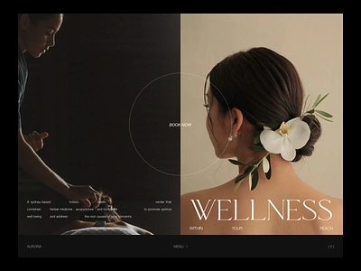 Aurora - Spa luxury website desgin design graphicdesign inteface kaixapham logo luxury spa typography ui ui ux design