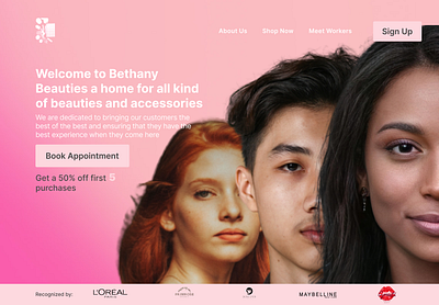 Bethany Beauties branding design designs graphic design logo ui uiux ux