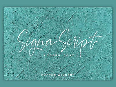 Signa Script Font art