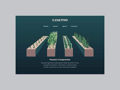 El Cultivo | Intro and menu design illustration ui vector web web design webdesign website