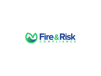 Fire & Risk logo branding drop fire glyph logo risk safety vector