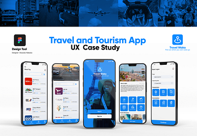 Travel and Tourism App UX Case Study app creative dailyui design ui