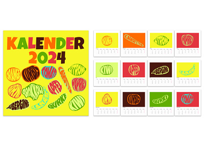 Bayern Kalender 2024, Calendar byern calendar design graphic design illustration kalender photoshop typography vector