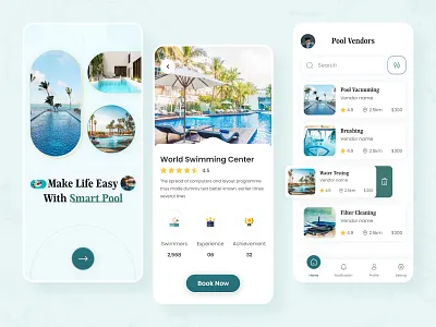 Smart Swimming Pool App Design 2023 2024 amzaing ui design figma mobile app design mobile app ui sachin malav smart devices smart pool smart swimming pool smming pool ui design swimming pool ui ui designer ui ux designer user interface