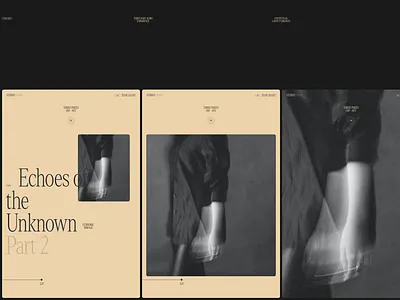 Echoes of the Unknown — Contextual Player Layouts app design interface minimal type typography ui visual