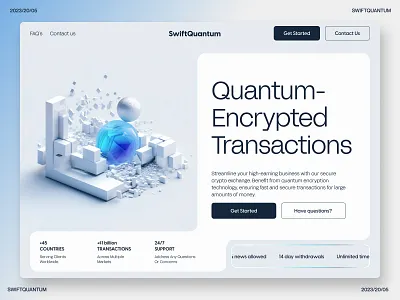 UI&UX Hero Section Concept design for NewGen Transations 3d app branding creative design design figma graphic design hero section illustration landing page logo minimal minimalistic typography ui ux vector web webdesign website