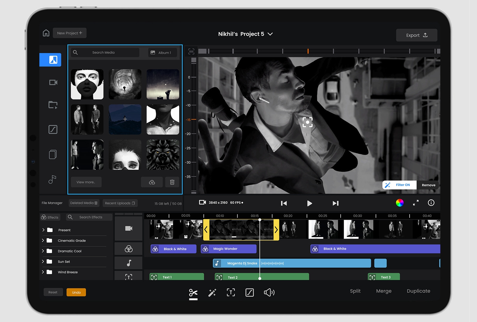 Conceptual Video Editing App Ui Design For IPad by Nikhil Gowda on Dribbble
