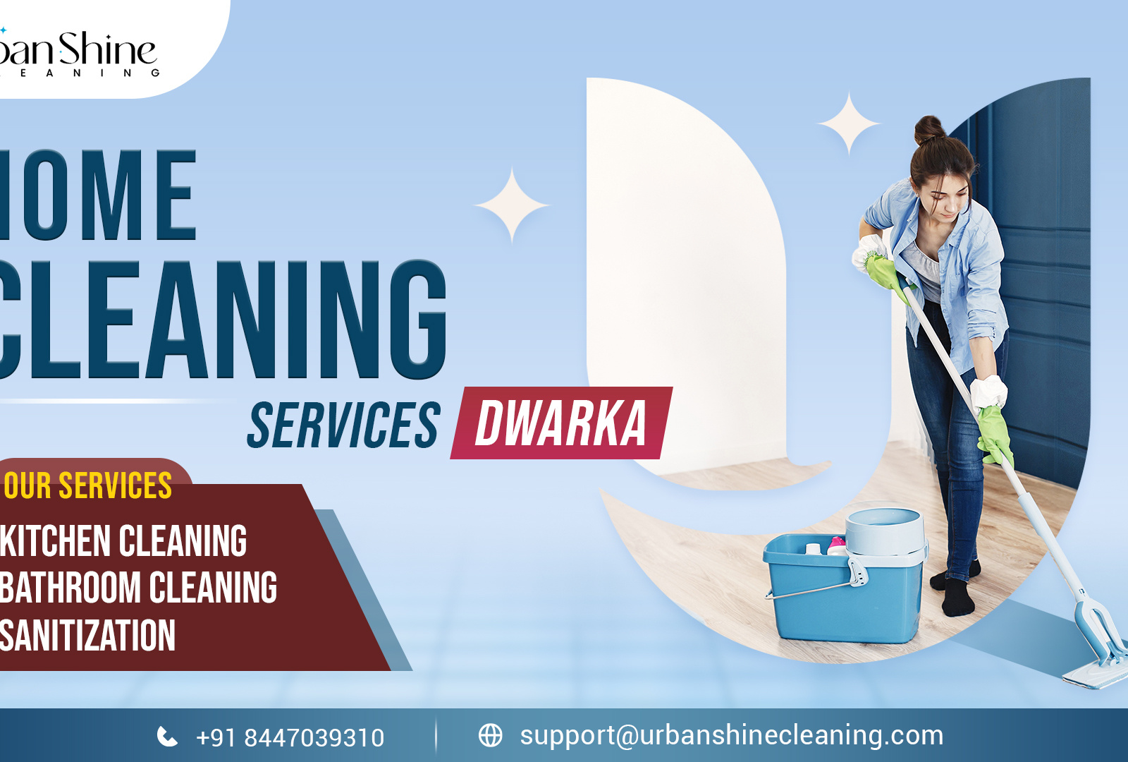 Home & Office Cleaning Services in Dwarka Urban Shine Cleaning by